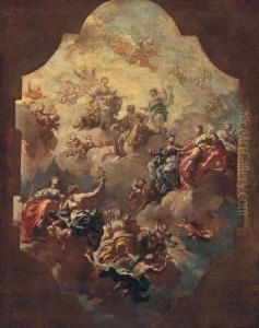 The Apotheosis Of Hercules - A Bozzetto by Francesco Narici