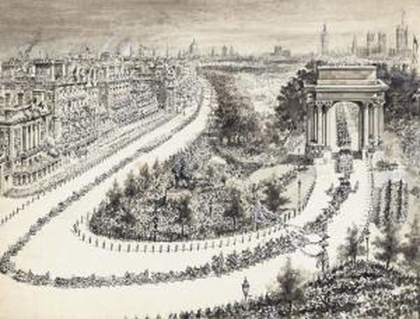 Queen Victoria's Diamond Jubilee Parade At Hyde Park Corner,london - view 1