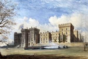 'the Tower Windsor Castle by Joseph Nash