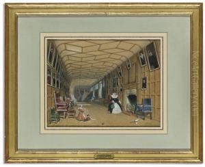 The Brown Gallery, Knole by Joseph Nash