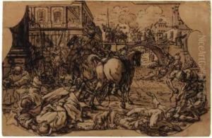 Scene De Martyrs by Giuseppe Nicola Nasini
