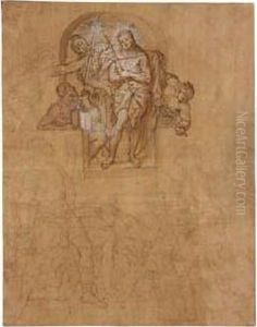 Christ Led From Prison, Surrounded By His Captives