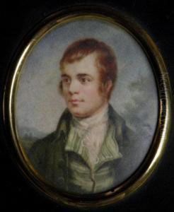 Portrait Of Robert Burns by Alexander Nasmyth