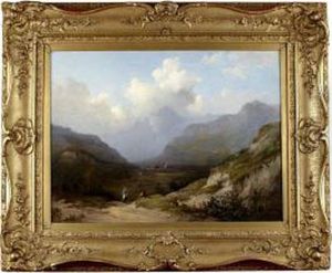 Figures In A Highland Glen by Charlotte Nasmyth