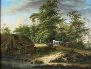 Cattle Grazing by Charlotte Nasmyth
