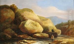 Fishing At Ellerbeck Near Whitby