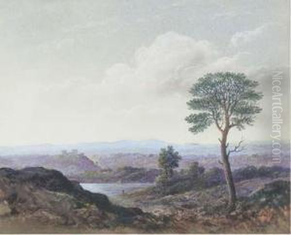 A Loch Bathed In The Evening Light - view 1