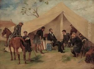 Lincoln At Camp by Thomas Nast