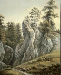 Blick Auf Eine Felsformation