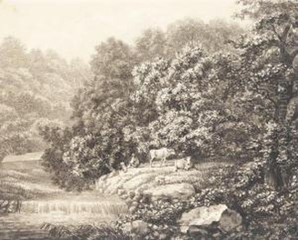 Pinselzeichnung In Schwarz Und Grau - view 1