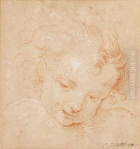Tete D'angelot by Charles Joseph Natoire