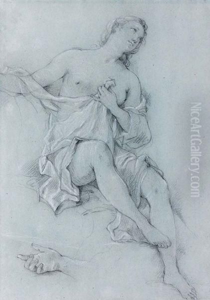 Etude De Femme Pour Venus A La Fontaine Avec Reprise D'une Main En Bas A Gauche - view 1