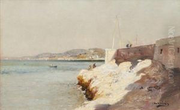 Pecheurs Sur La Corniche - view 1