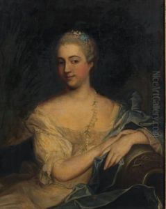 Portrait De Femme by Marc L'Ancien Nattier