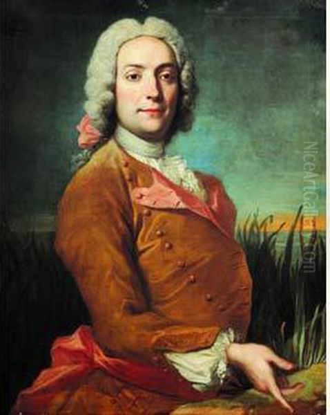 Portrait De Gentilhomme Sur Fond De Paysage - view 1