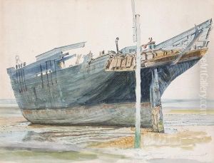 A Collection Of Watercolours Consisting Ofvillage Scenes by George Nattress