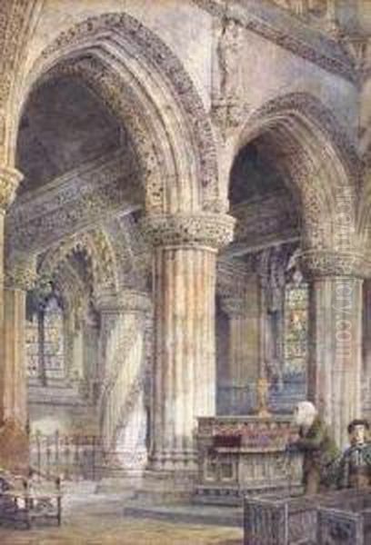 Rosslyn Chapel With The Apprentice Pillar - view 1