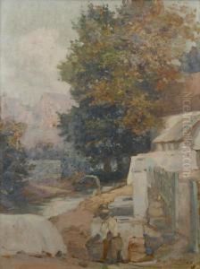 Rural Scene, Possibly Worcester by Hugo Pieter Naude