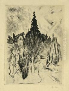 Park Am Morgen by Heinrich Nauen