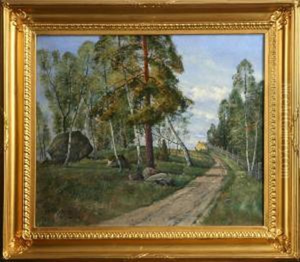 Landskapsmotiv Fran Rotebro - view 1