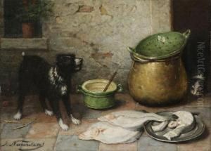 ""au Voleur"" Canvas