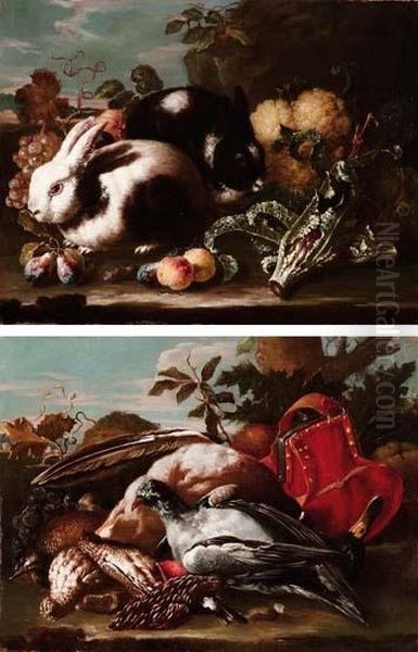 Natura Morta Con Leprotti Frutta E Ortaggi
Natura Morta Con Cacciagione E Frutta - view 1