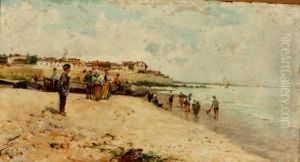 "mariscadoras En La Playa" by Jose Navarro