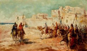 "entrada De Jaime I En Mallorca". by Jose Navarro