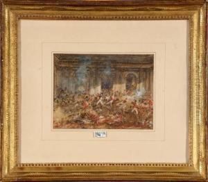 Le Peuple De Paris Prend Les Tuileries by Joseph Navlet