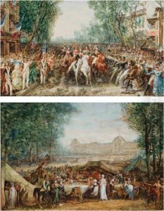 Fete Devant Le Palais Des Tuileries by Joseph Navlet