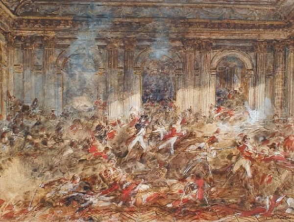 The Storming Of The Tuileries - view 1