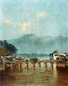 View Of A Kashmiri Bridge, Believed To Be Srinegar