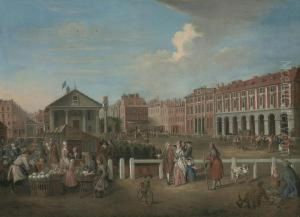 Covent Garden Market With Fruit Sellers by Balthasar Nebot