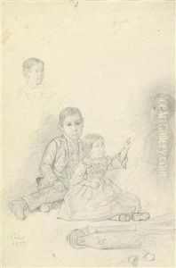Bildnis Der Kindergruppe Munsch by Johann Michael Neder
