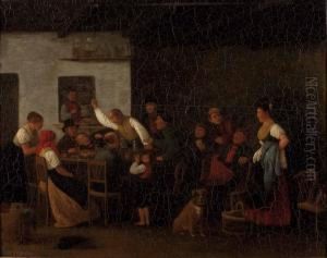 Wirtshausszene by Johann Michael Neder
