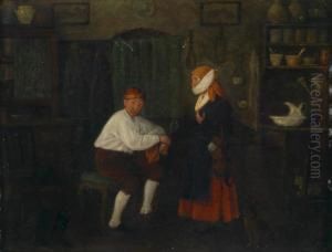 "at The Barber" by Johann Michael Neder