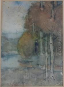 Amongst The Birches by Charles Austin Needham
