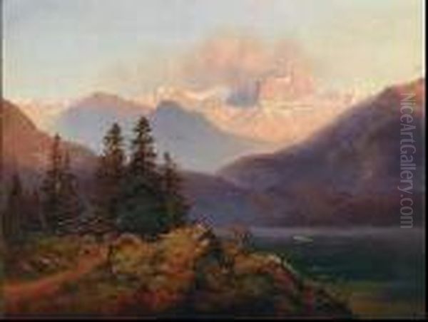 An Alpine Farm By The Lake - view 1