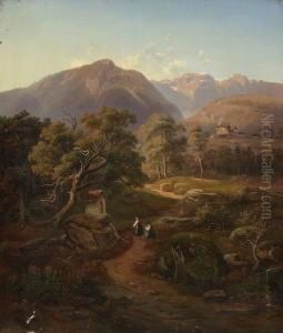 Tiroler
Gebirgslandschaft. by Ludwig Neelmeyer