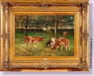 Vaches Dans Le Verger Anime