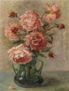 Roses In A Vase by Elise Nees Von Esenbeck