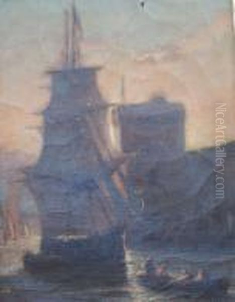 Voilier Devant Le Fort, Entree Du Port De Marseille - view 1