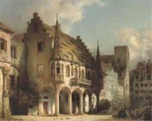 Townsfolk On The Munsterplatz, Freiburg