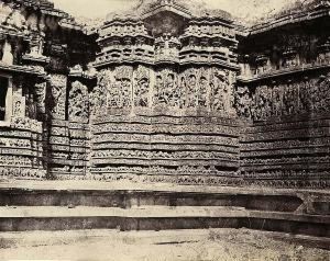 Detail From A Temple At Halebidu, Karnataka by Andrew Ch. Brisbane Neill
