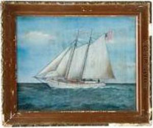 Sailboat "clifton" by Ernest Bruce Nelson