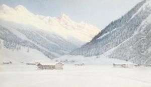 A Snowy Alpine Landscape