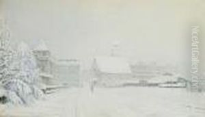 An Alpine Town In Winter An Alpine Town In Winter