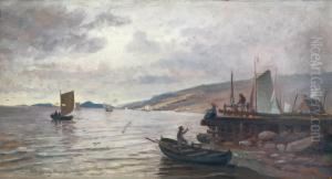 Kustmotiv by Walfrid Nelson
