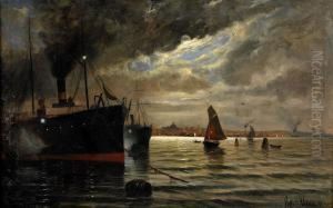 Kvallsbild Fran Stockholms Inlopp by Walfrid Nelson