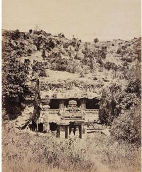 Indra Sabha (cave 32), Ellora - view 1